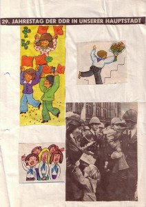 Wandzeitung 29 Jahre DDR
